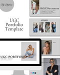 UGC Portfolio Template | Canva Website (Digital Download)